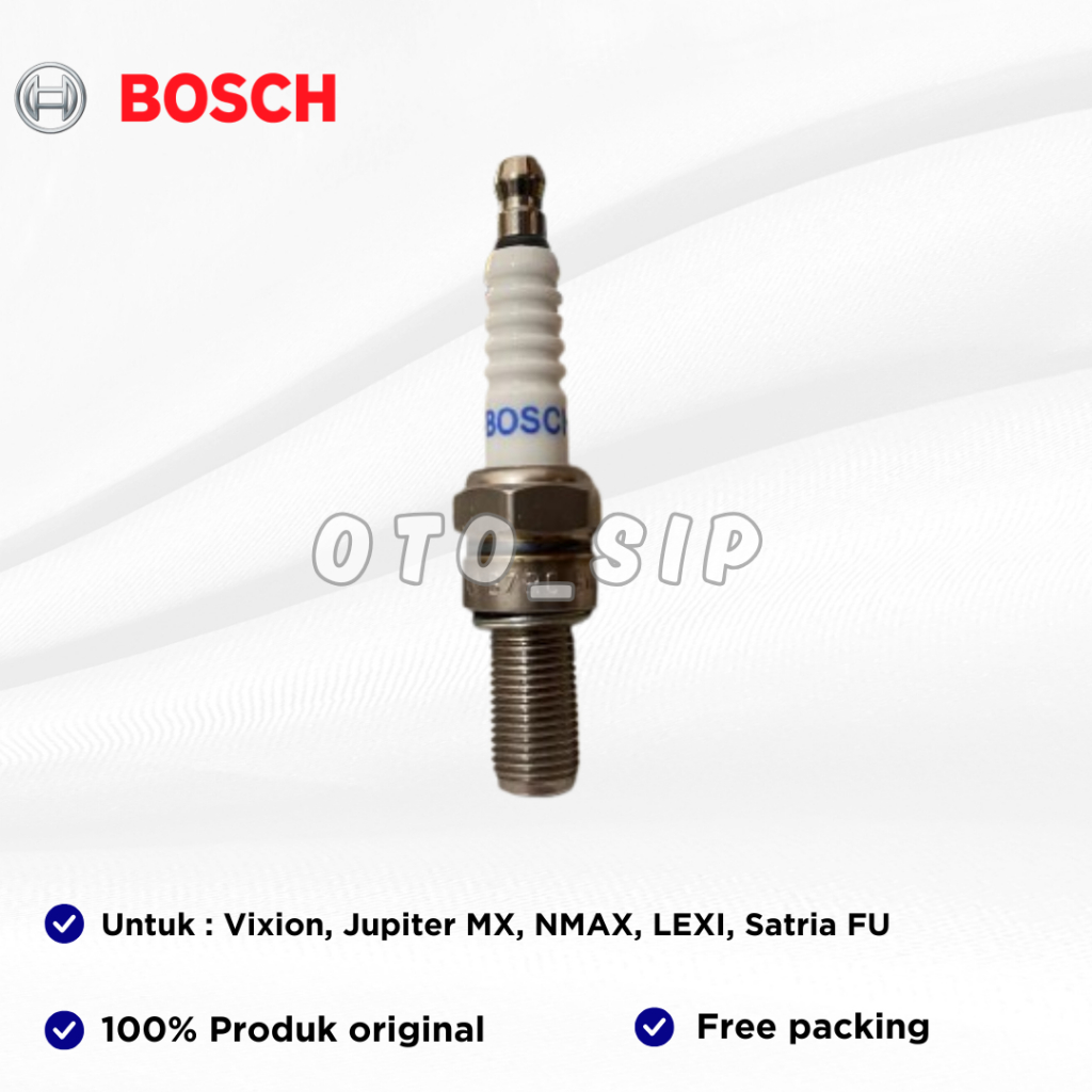 Busi Bosch UR2CC untuk motor Vixion Jupiter MX Nmax Lexi Satria FU (CR8E)