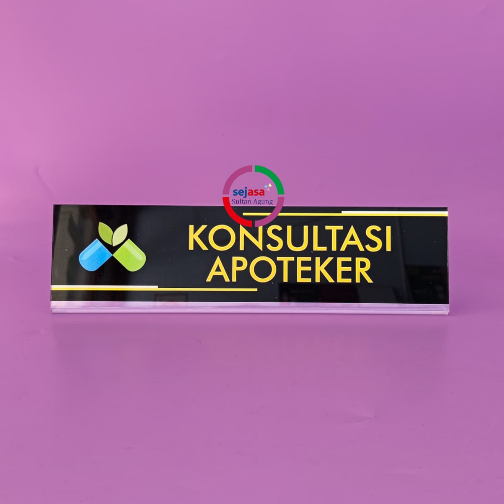 Akrilik Konsultasi Apoteker - Farmasi - Apotek | Akrilik Meja Konsultasi Apoteker | Akrilik Lipat
