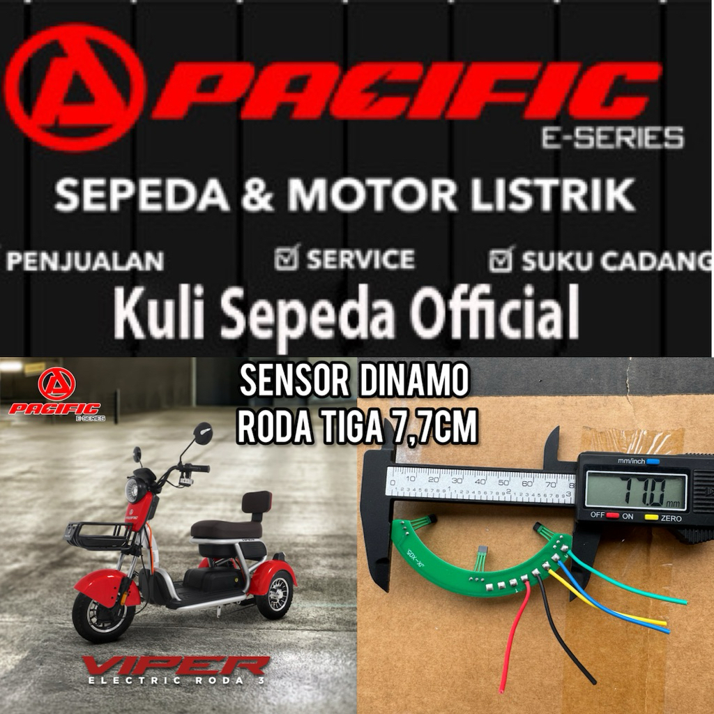Sensor Dinamo Sepeda Listrik Rota Tiga Pacific Dan Exotic Universal Bisa Untuk Semua Merk Jika Panja