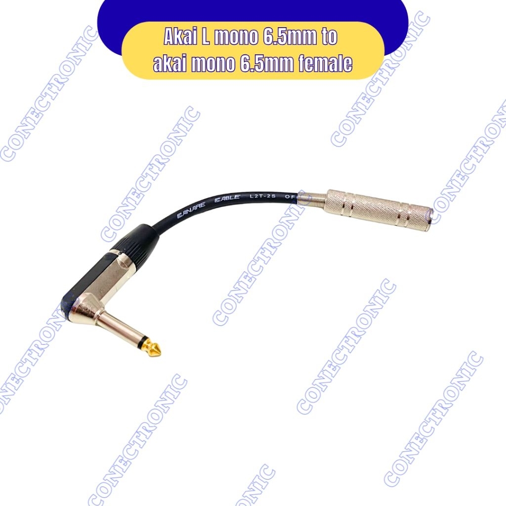 kabel sambungan audio mic jack akai L 6.5mm to jack akai mono female 6.5mm connection calble