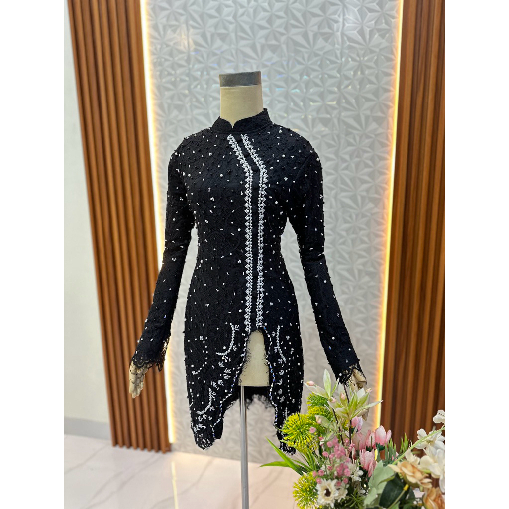 KEBAYA hitam premium, kebaya lamaran, kebaya wisuda