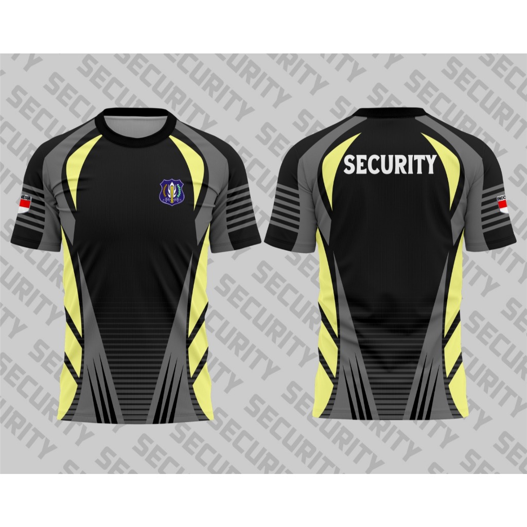 FIGT-JERSEY SATPAM TERBARU 2025/ /JERSEY KAOS SECURITY HITAM /SERAGAM SATPAM HITAM / KAOS SECURITY P