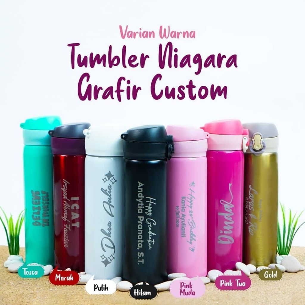 Tumbler Niagara. Custom Tumbler Niagara Sablon/Grafir