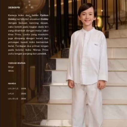 TERRA KOKO ANAK LENGAN PANJANG WHITE NIBRAS