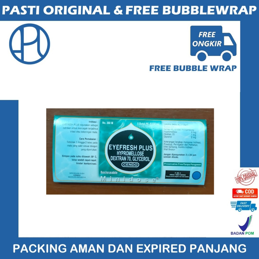 CENDO EYEFRESH PLUS MINIDOSE TETES MATA KERING IRITASI MERAH