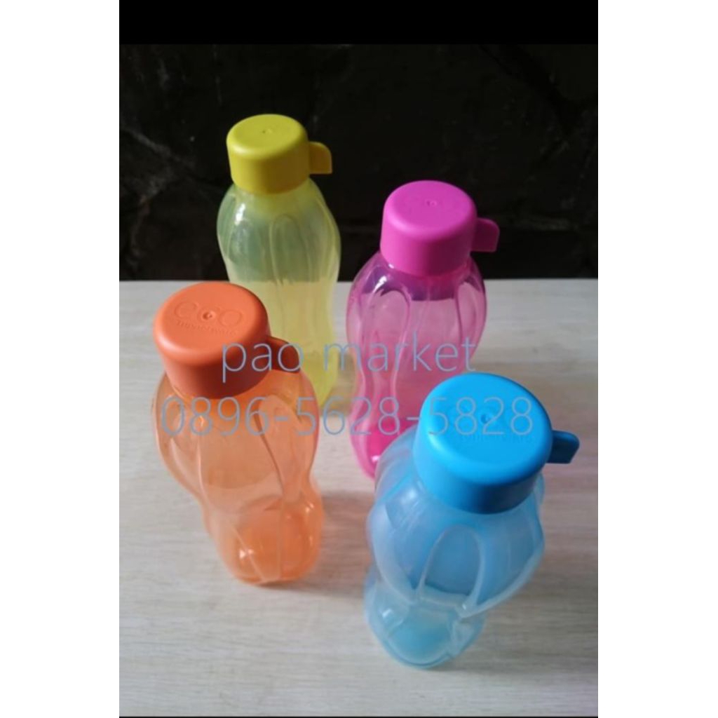 tupperware eco bottle 500ml tutup ulir 1 set isi 4 - botol minum untuk kerja kuliah hiking travellin
