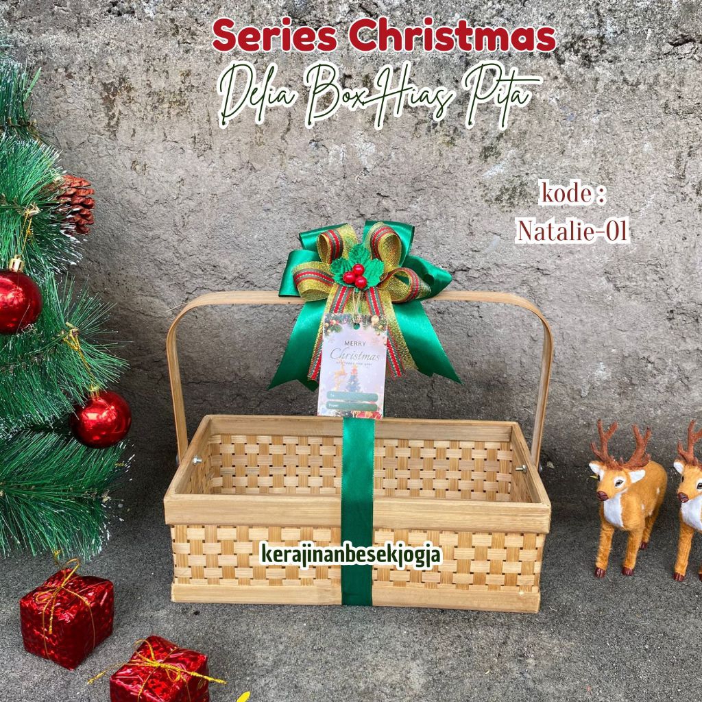 CHRISTMAS | DELIA BOX HIAS PITA Free Kartu Ucapan | hampers kado natal hampers makanan kue natal per