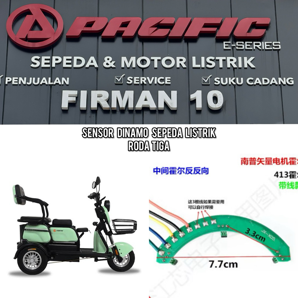 Sensor Dinamo Sepeda Listrik Rota Tiga Pacific Dan Exotic Universal Bisa Untuk Semua Merk Jika Panja