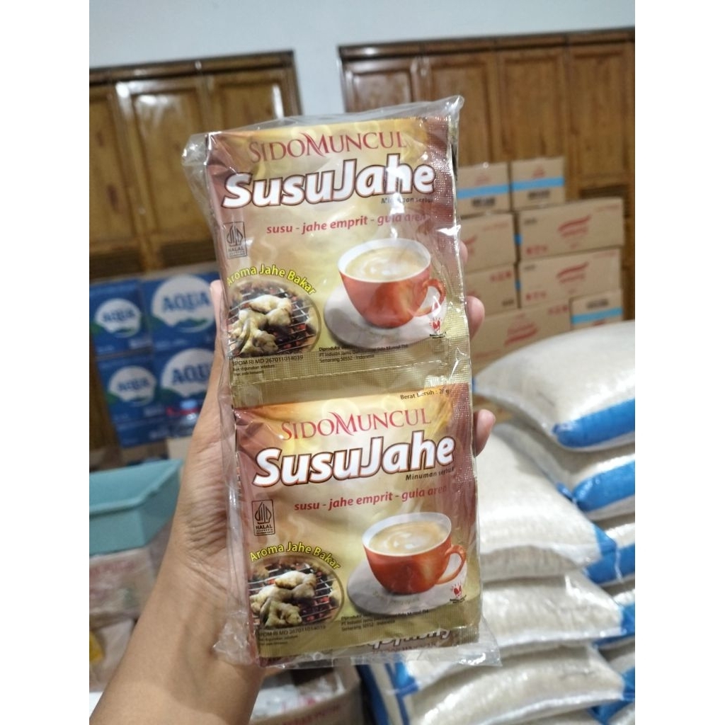 1 RENCENG - 10 SACHET - SUSU JAHE SIDOMUNCUL 27gram / SUSU JAHE GULA AREN / SIDOMUNCUL SUSU JAHE