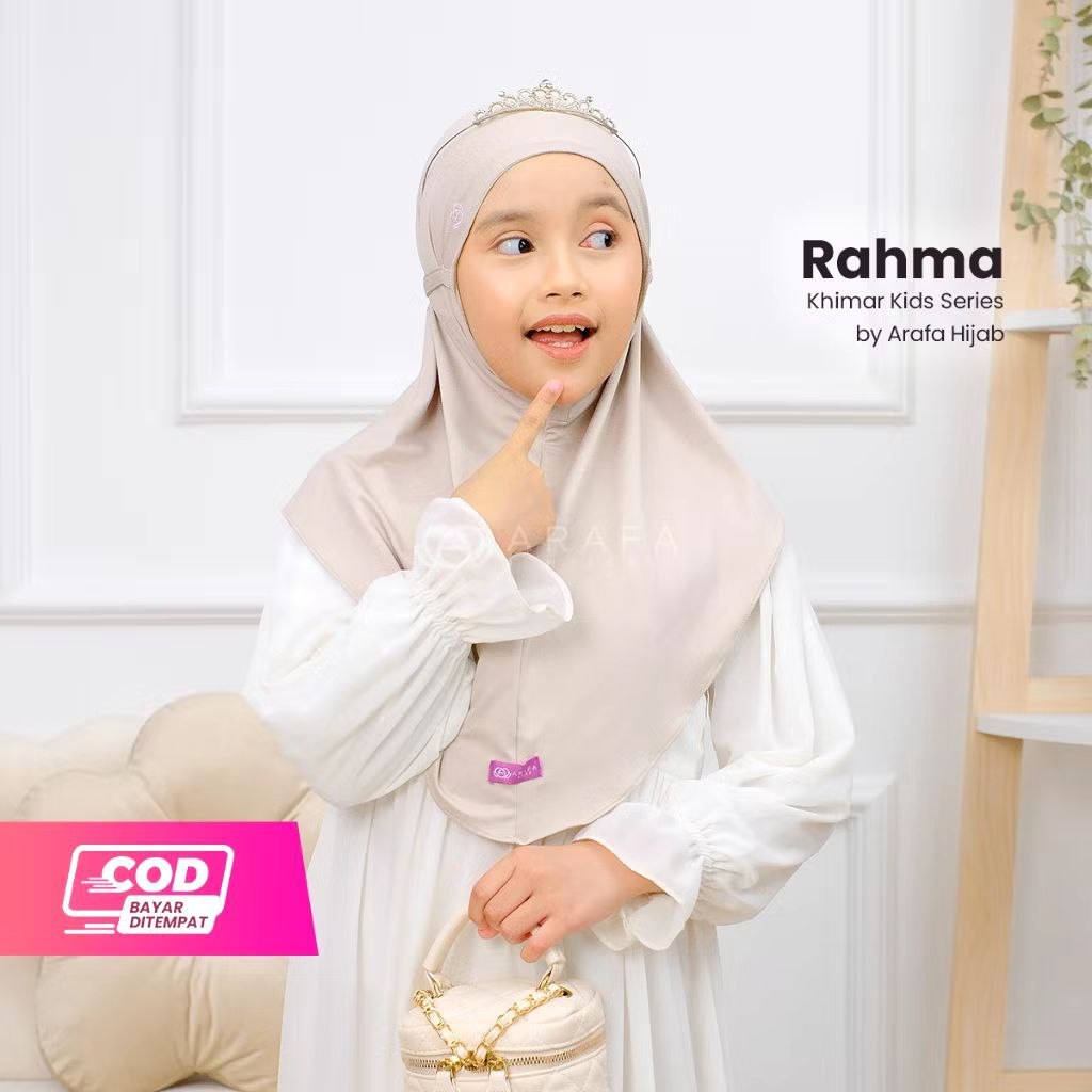 Arafa Hijab - Khimar Rahma | Hijab Anak Perempuan | Kerudung Kaos Premium