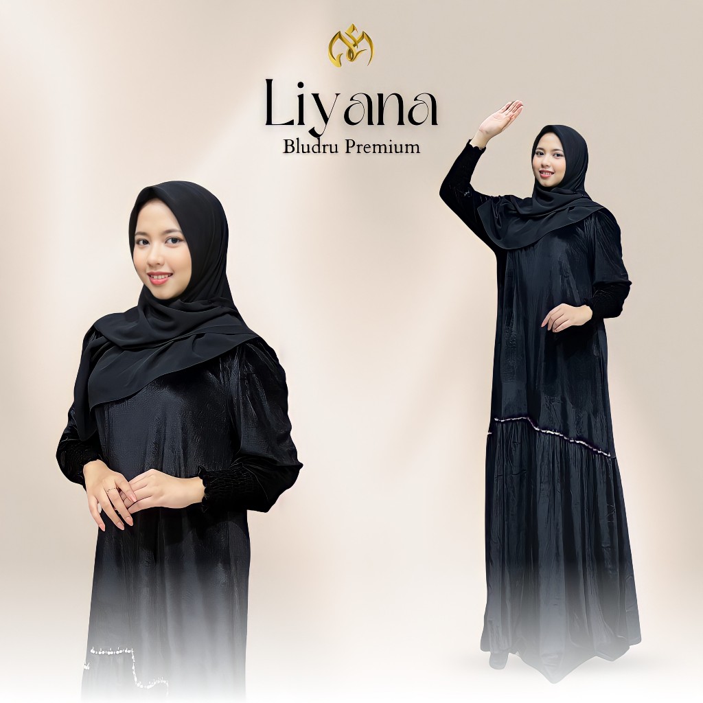 Gamis Pesta - Gamis Bludru - Liyana Dress By Ara Model