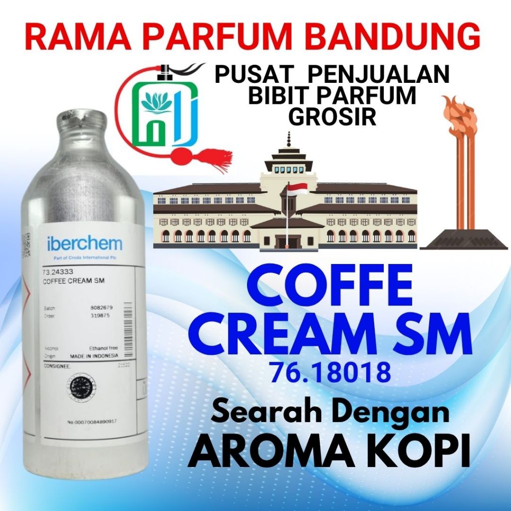 [ Iberchem ] COFFEE CREAM SM | Bibit parfum murni original pabrik kemasan 250ML/500ML/1KG - kopi