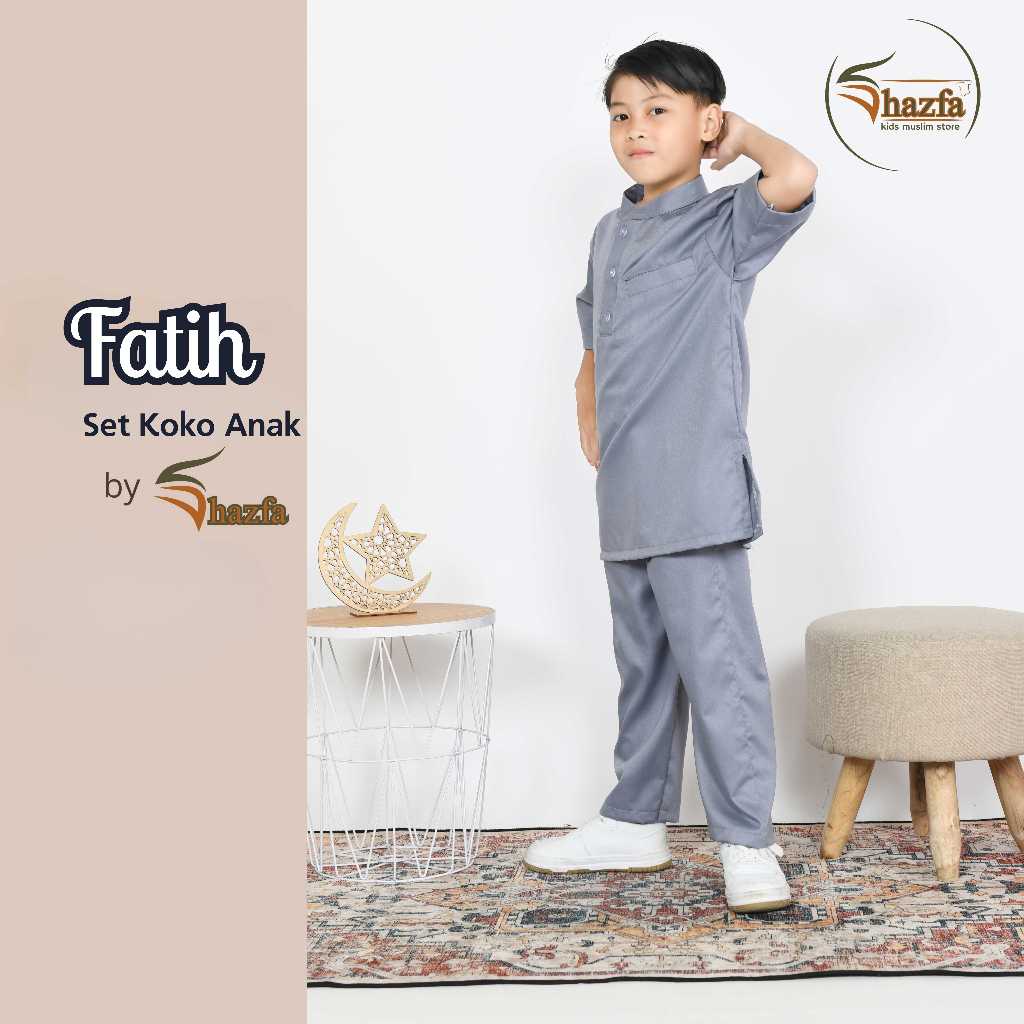 Setelan Koko Anak Fatih by Shazfa Model Kekinian Elegan Simple