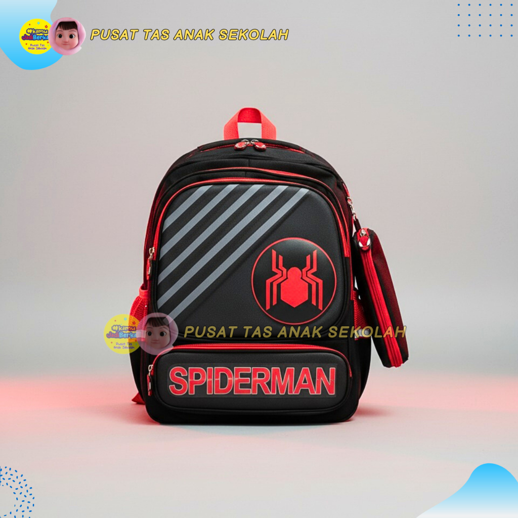 PUSAT -Tas Anak Anak Laki Laki SD Terbaru Superhero - Tas Anak SD Cowok Karakter - Tas Anak Karakter