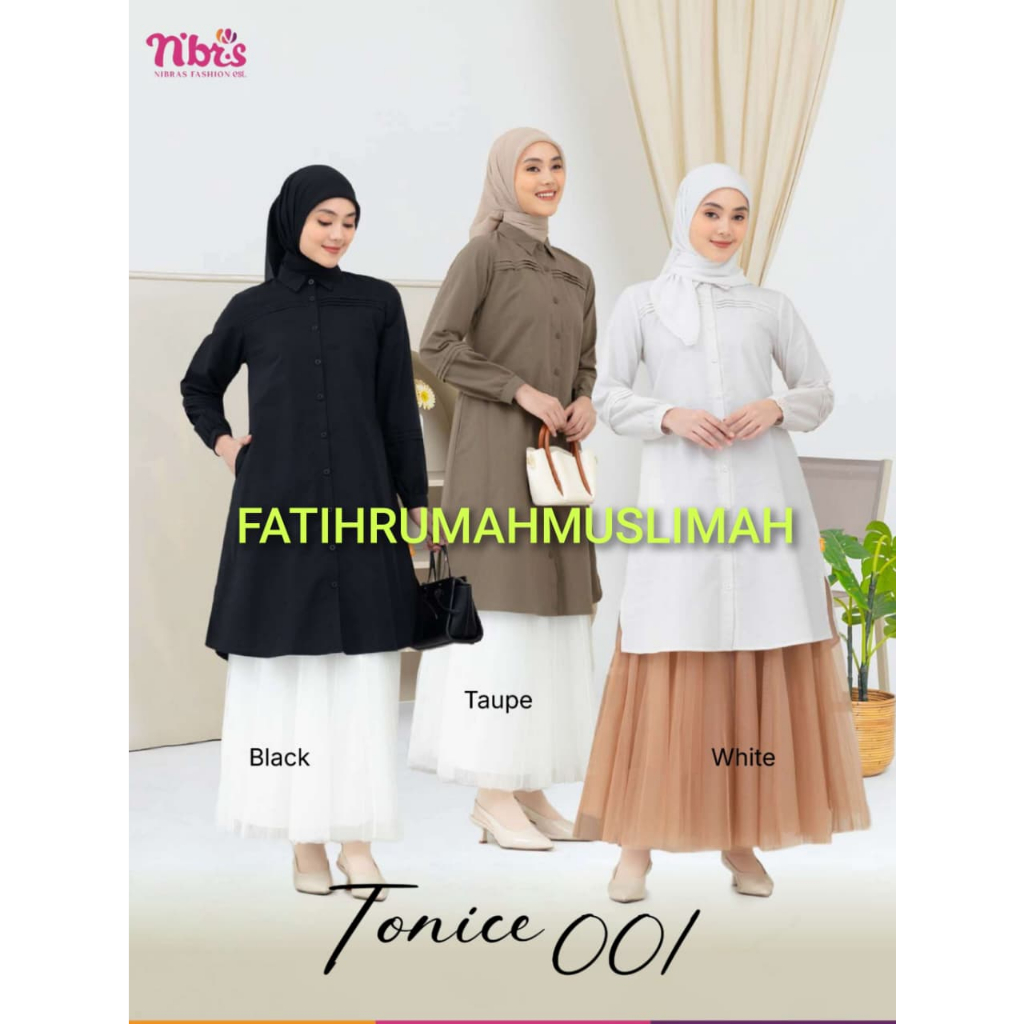 NEW / TERBARU / NIBRAS / ATASAN TUNIK DEWASA / ATASAN NIBRAS / ATASAN / TONICE 001 / TONICE 001 / NI