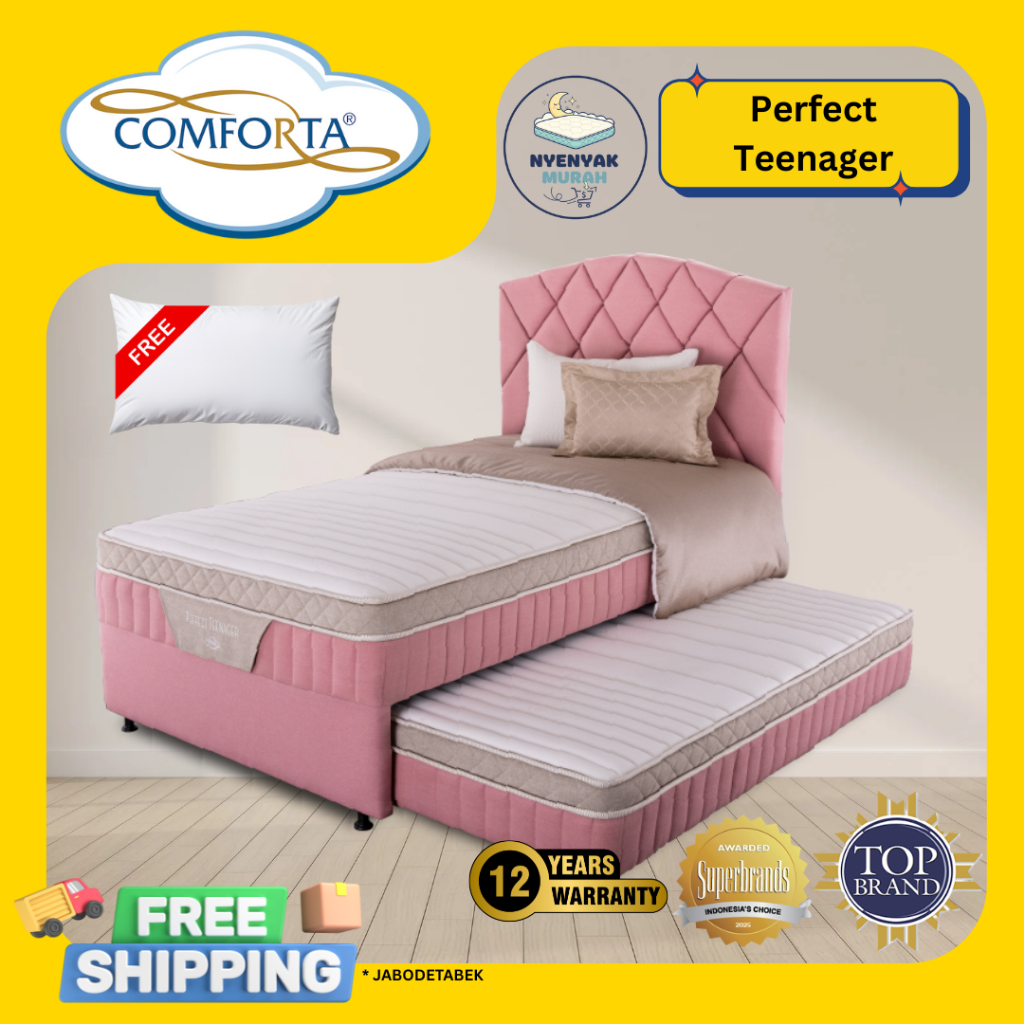 Kasur Springbed 2in1/Kasur Sorong COMFORT Perfect Teenager - Full Set Size 90x200 100x200 120x200