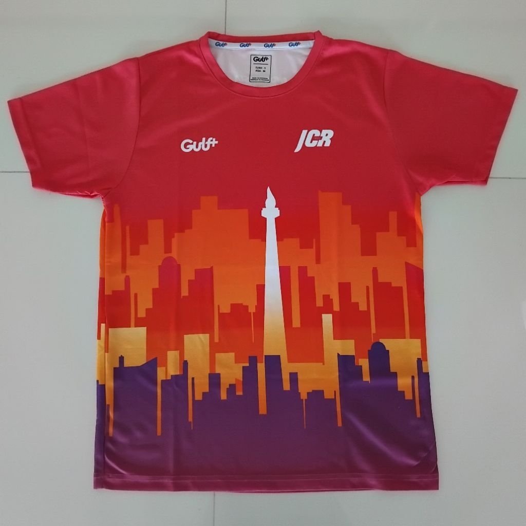 jersey gulf gulf+ finisher 5K event jakarta city run 2025 size M lari running drifit