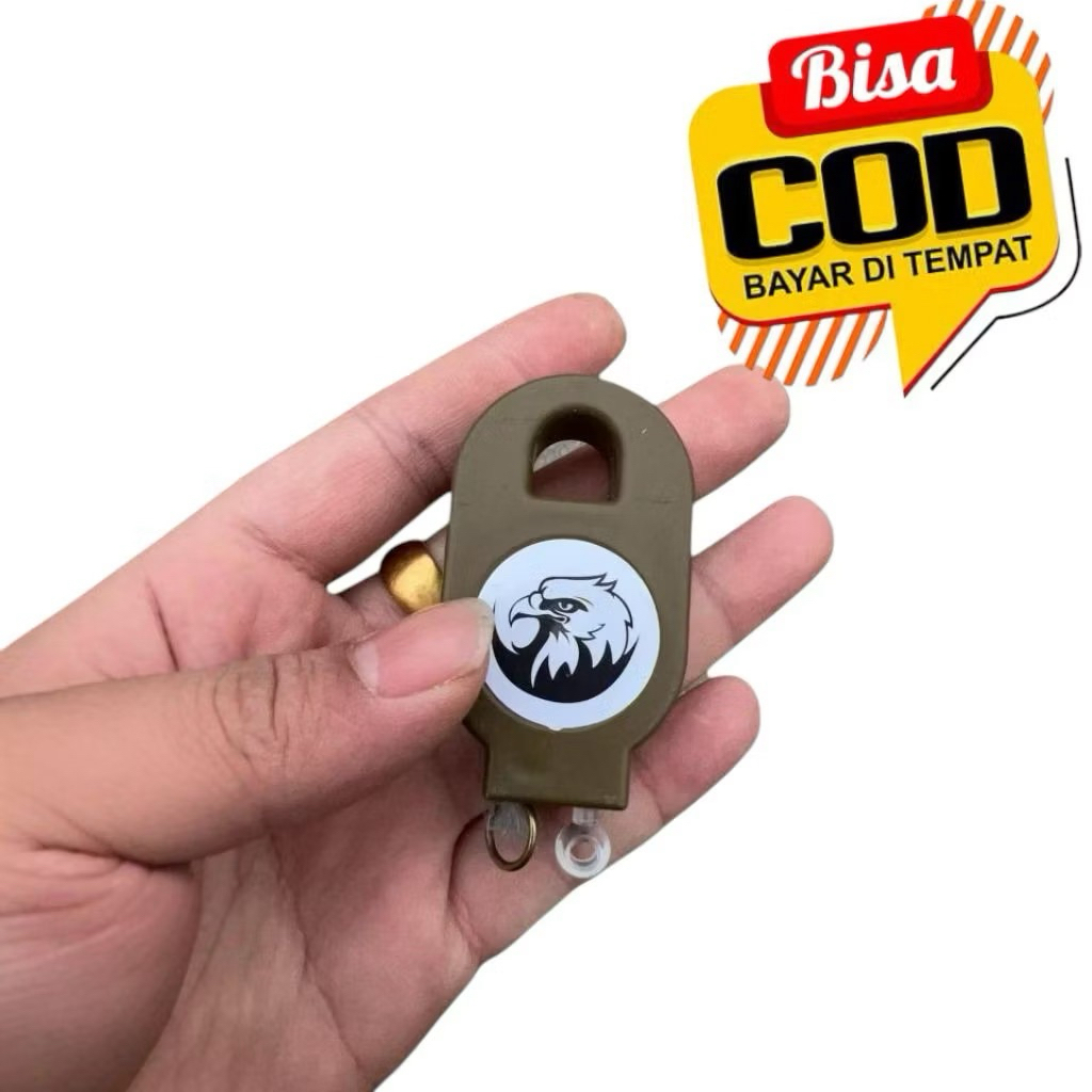 Perangkap jebakan burung otomatis outdoor dengan desain simpel dan logo burung khas yang menarik