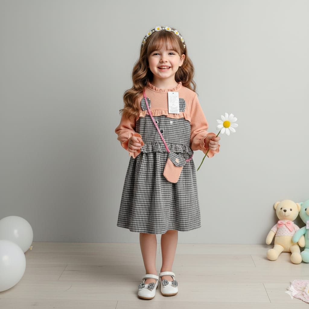 MIDI DRESS GEMOY, MIDI DRESS ANAK
