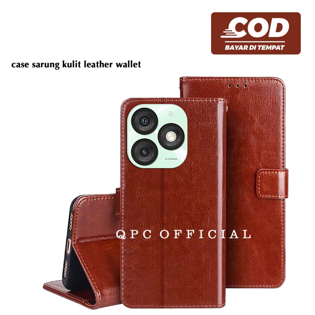 Leather Flip Case Itel A50 Itel A60S Itel A90 Itel P40 Case Sarung Kulit Case Flip Leather case prem