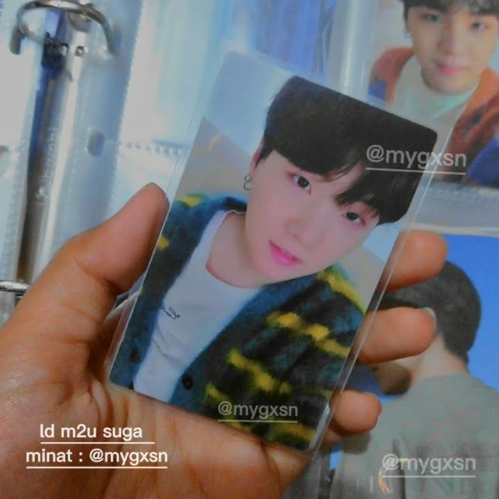 LUCKY DRAW PHOTOCARD M2U SUGA YOONGI AGUSD