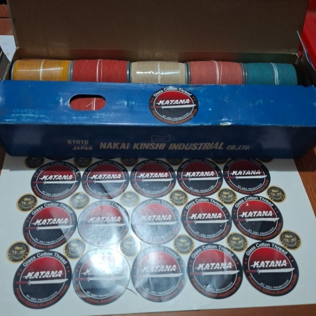 GELASAN KATUN KATANA super quality silicone size 50/2'core/slopan isi 10'pcs 2000'yard