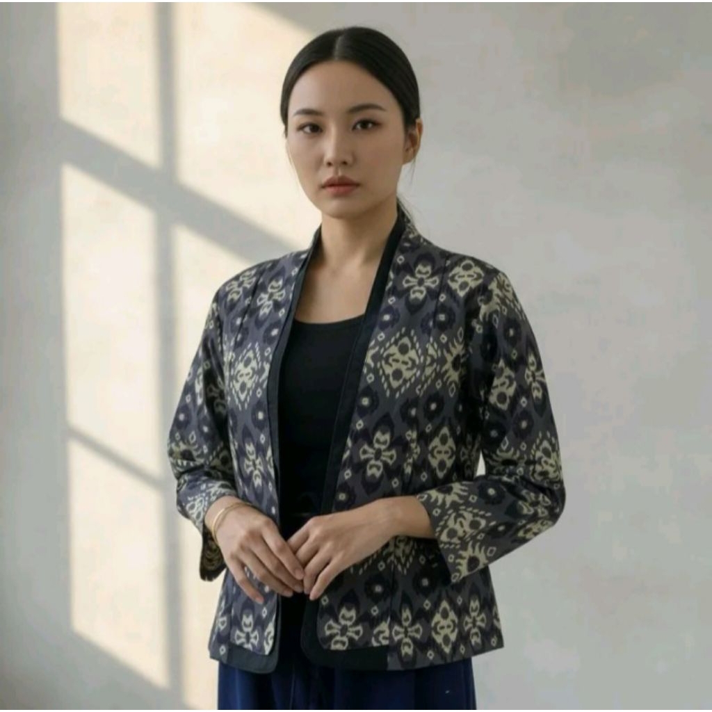 kemeja endek cewek bali /blazer endek