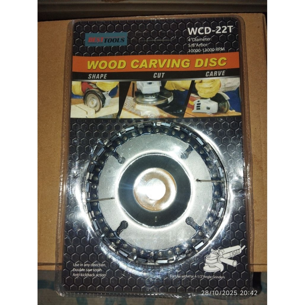 gerinda potong kayu/gerinda ukir kayu Wood carving 4 inch.