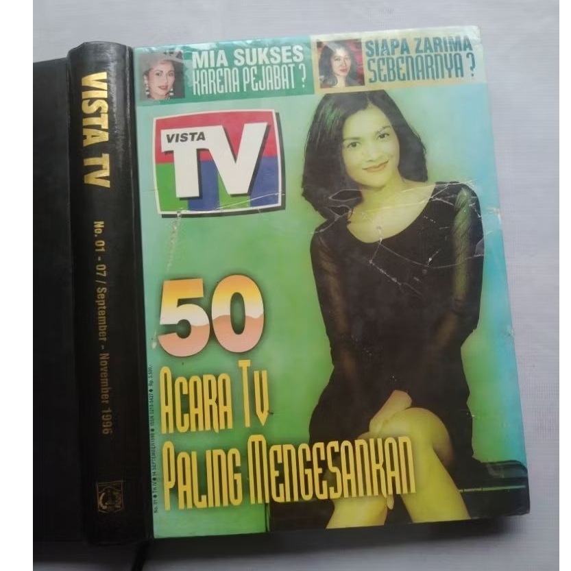 Majalah Jadul Majalah BUNDEL VISTA TV edisi september - desember 1996