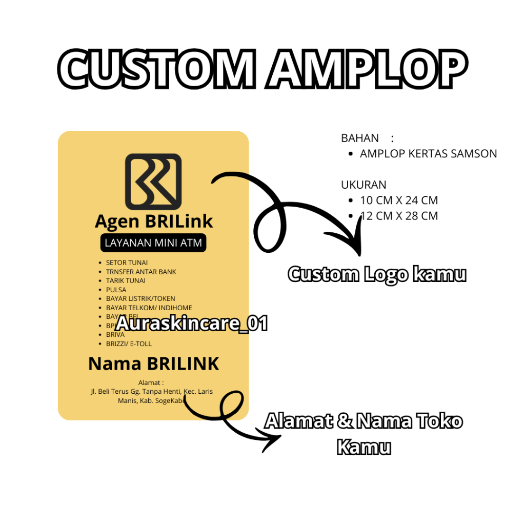 CUSTOM AMPLOP COKLAT SAMSON