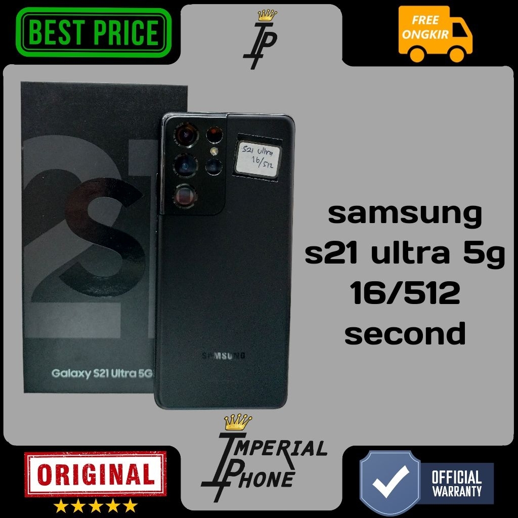 samsung galaxy s21 ultra 16/512 resmi second