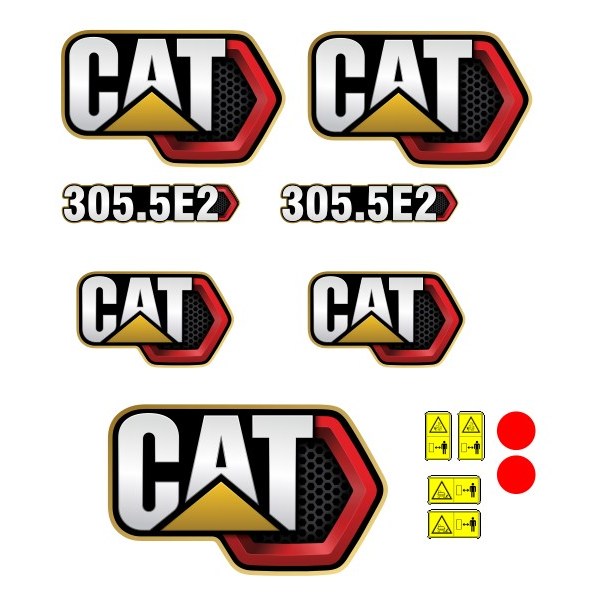 Stiker Alat Berat Caterpillar 305.5E2 Sticker Excavator