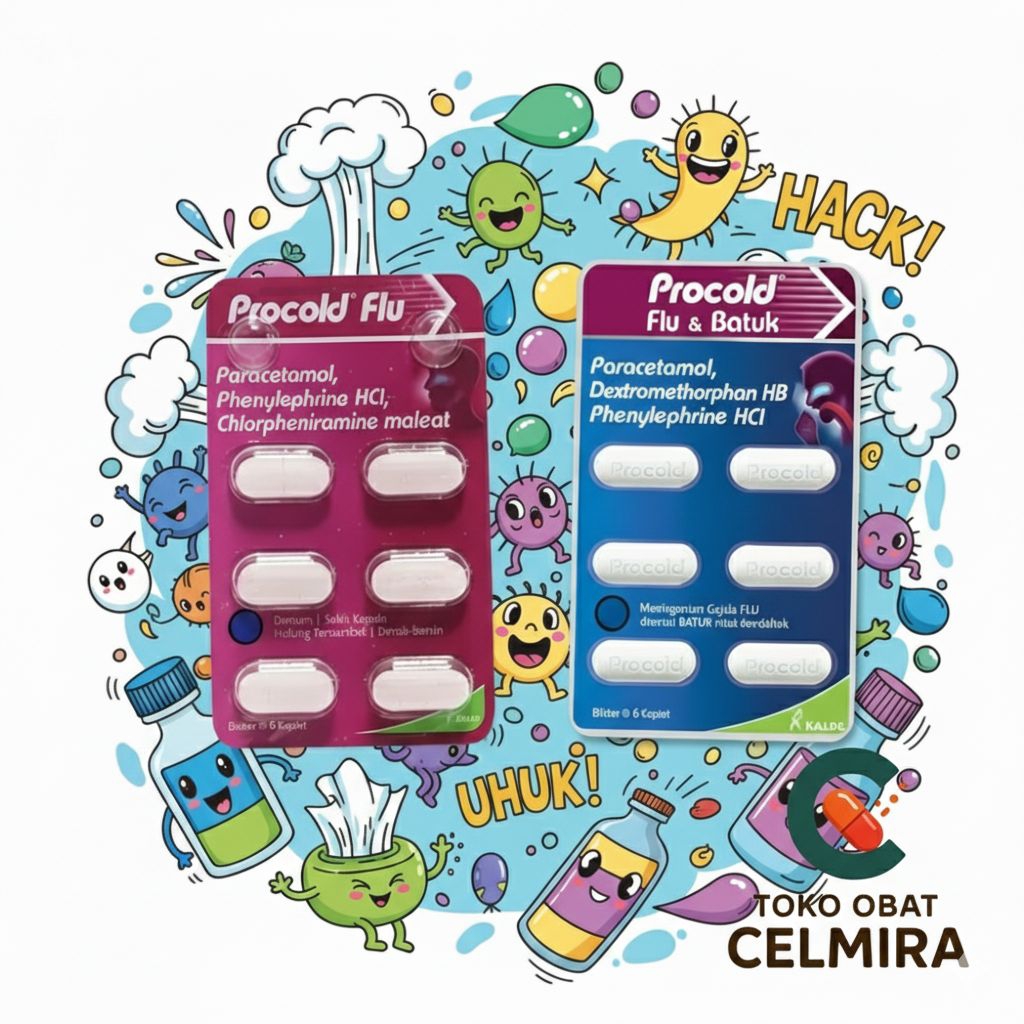 Procold Flu & Procold Flu Batuk - Obat Demam, Sakit Kepala, Hidung Tersumbat, Batuk