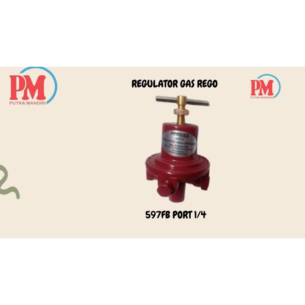 REGULATOR HIGH PRESSURE GAS REGO 597FB