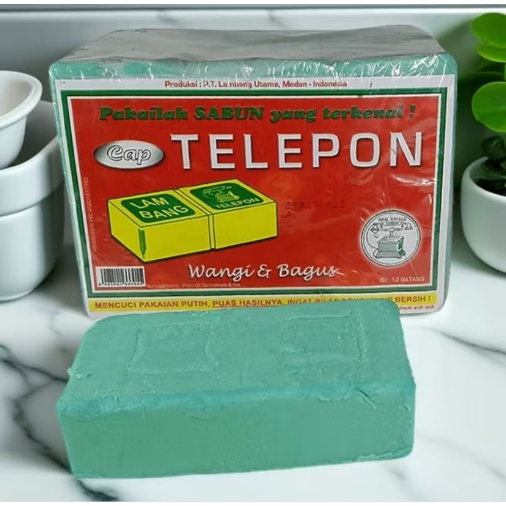 Sabun Batang Cap Telepon 5kg Sabun Cuci
