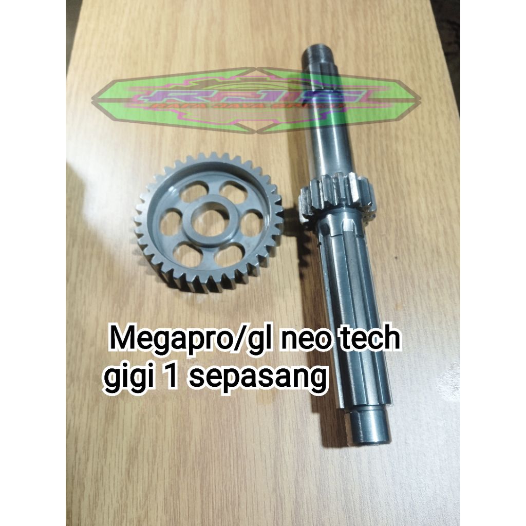 rasio racing Megapro gigi 1 sepasang