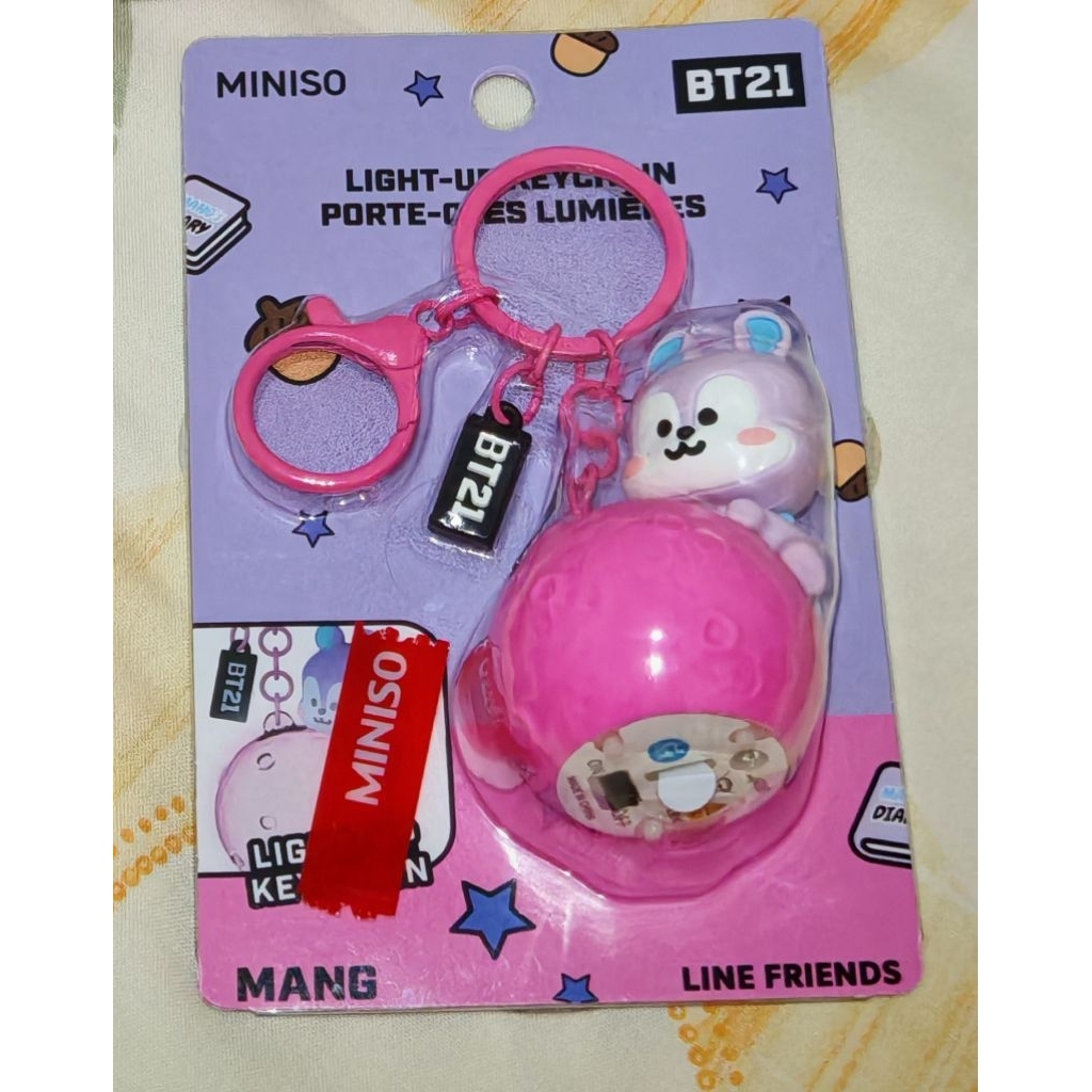 miniso X bt21 Light up keychain MANG