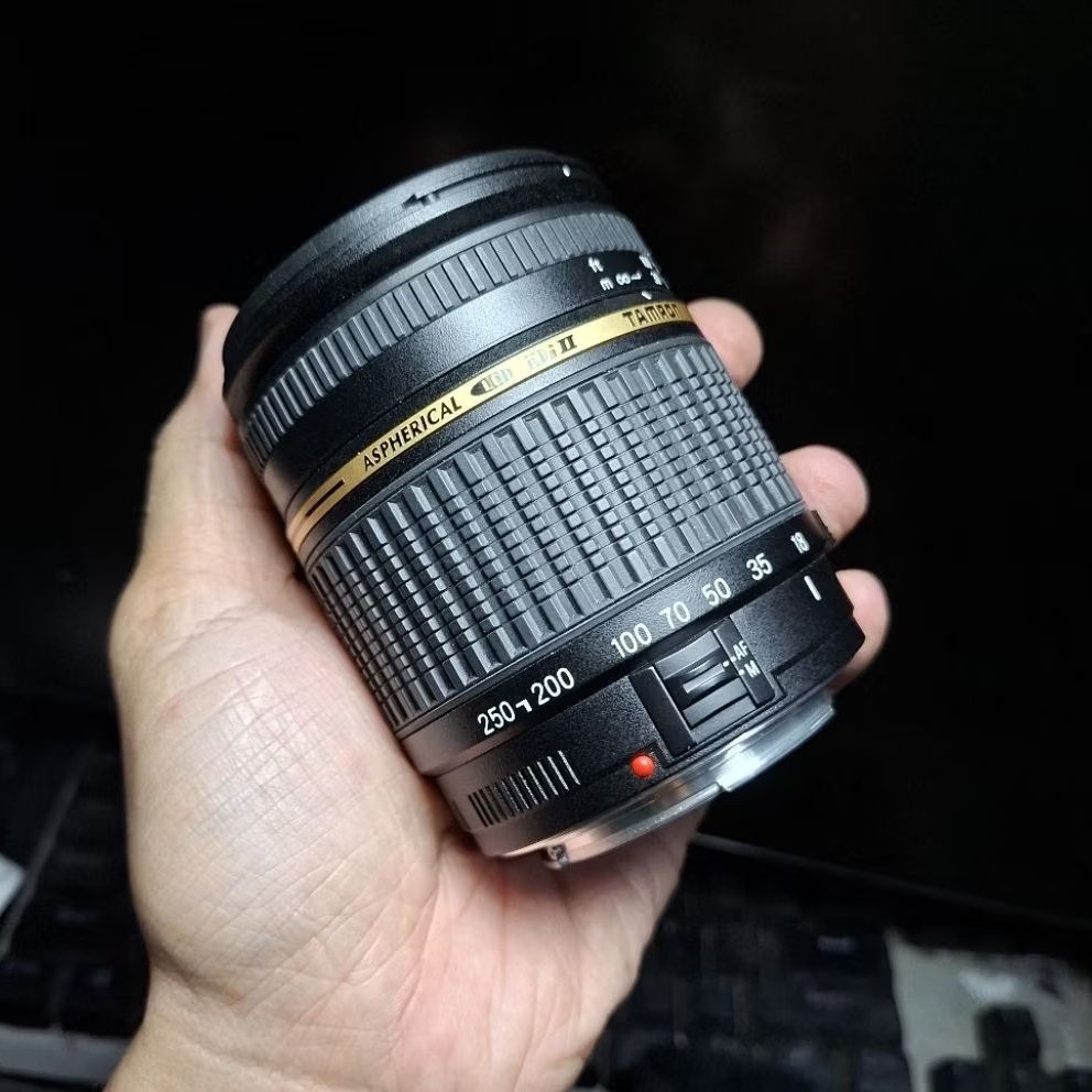 lensa tele zoom tamron 18-250mm for canon