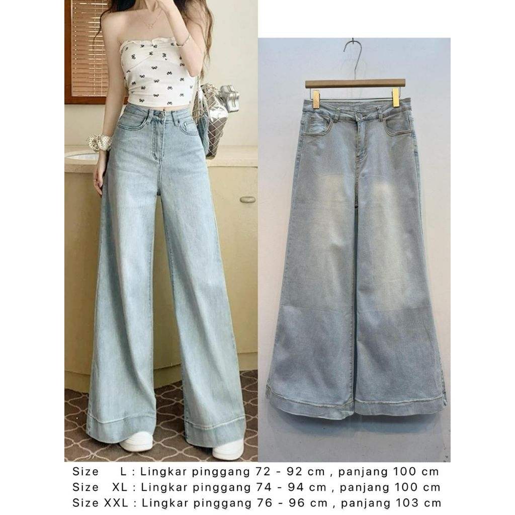 CELANA PANJANG KULOT JEANS/ celana kulot / celana panjang / celana panjang wanita / celana kulot jea