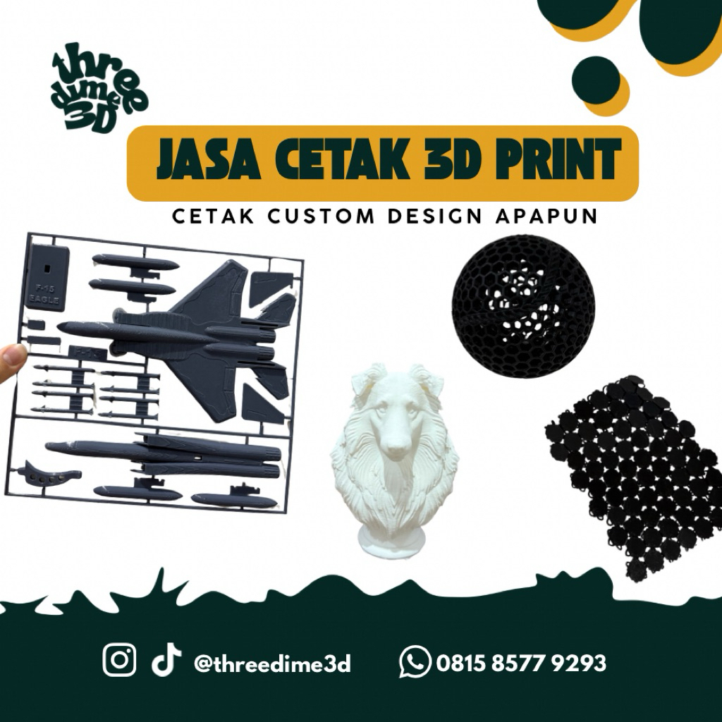Jasa Cetak 3D Print / Cetak PLA Urgent / 3D Print Custom / Cetak Custom 3D Print / Jasa Cetak 3D Cus