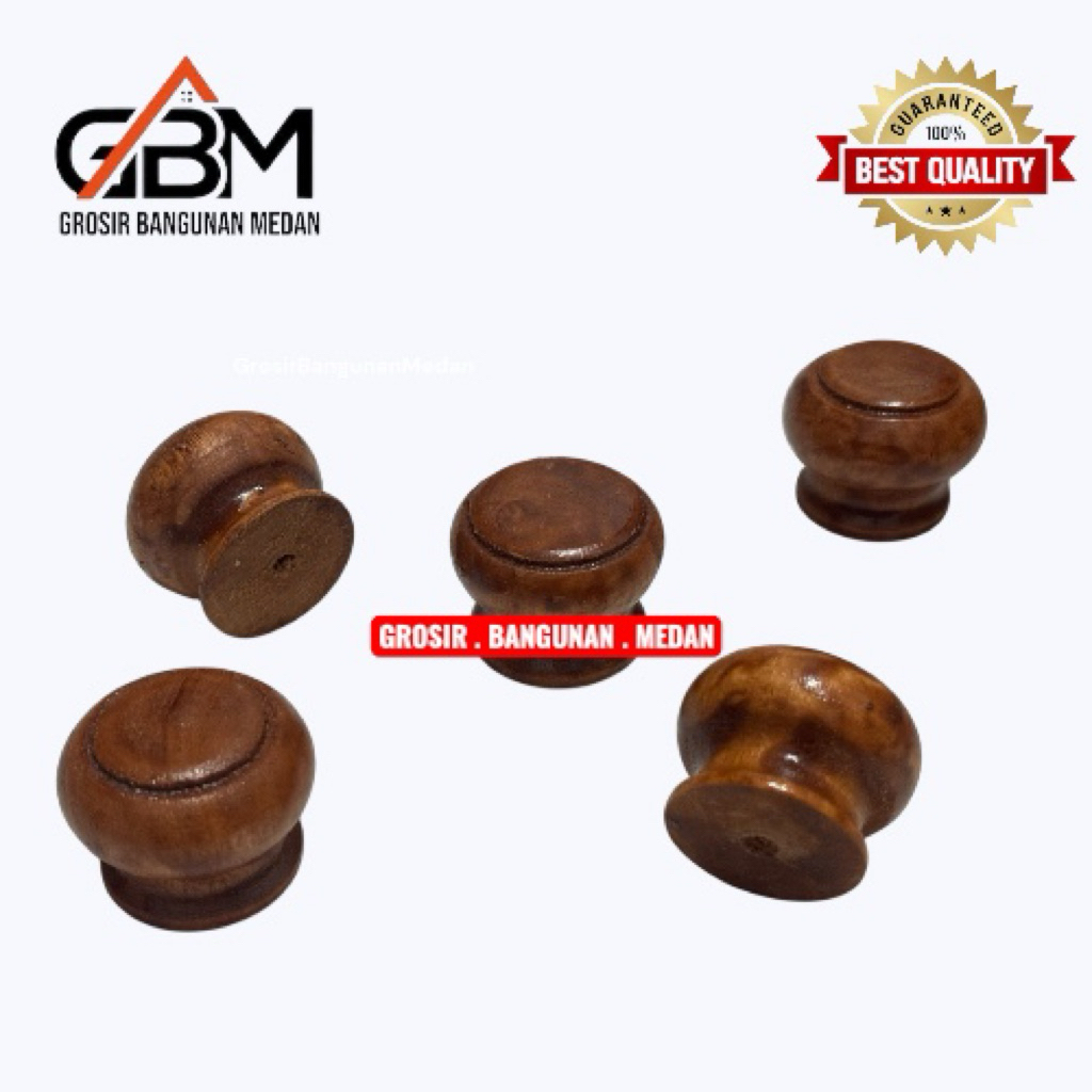 TARIKAN LACI KNOP KENOP LACI KAYU JATI ASLI TARIKAN JENDELA BULAT KAYU