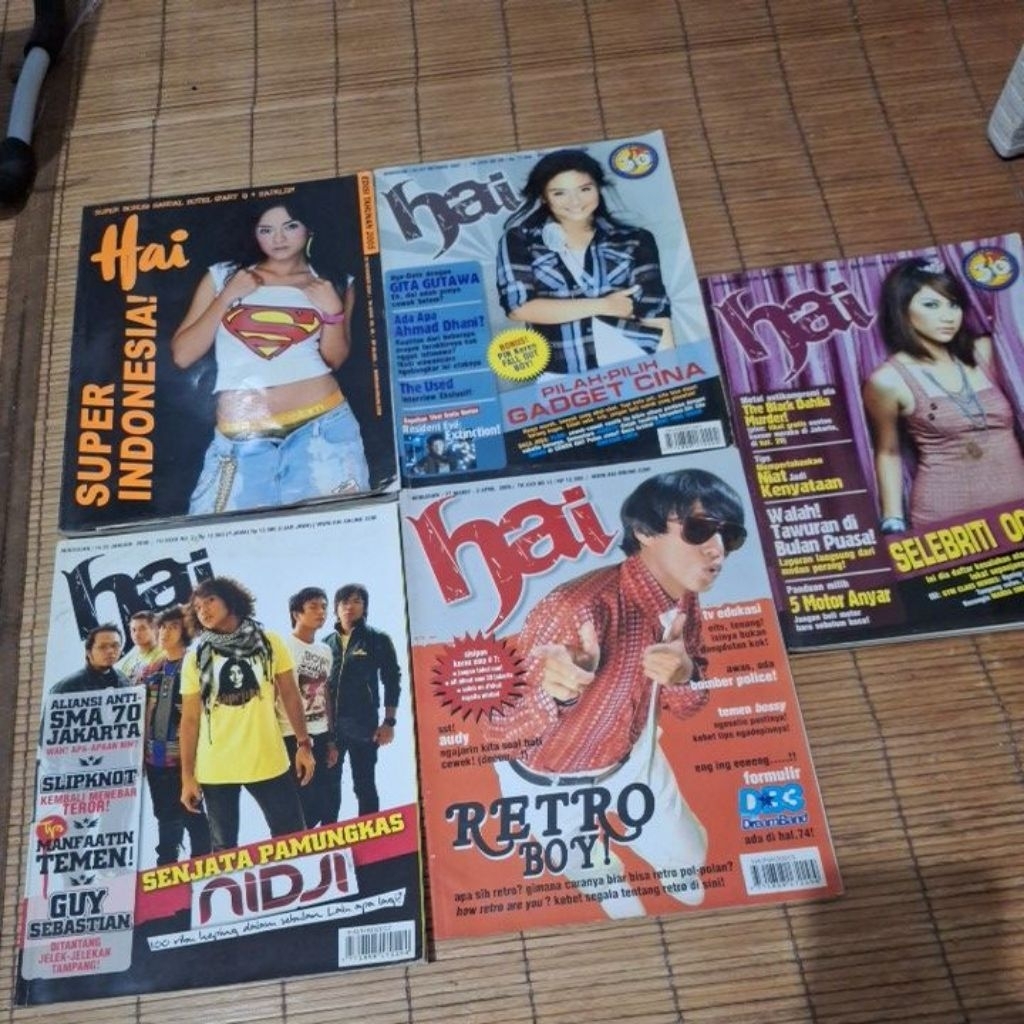 Majalah Hai Aneka Edisi Tahun 2004-2008 Preloved Bebas Pilih