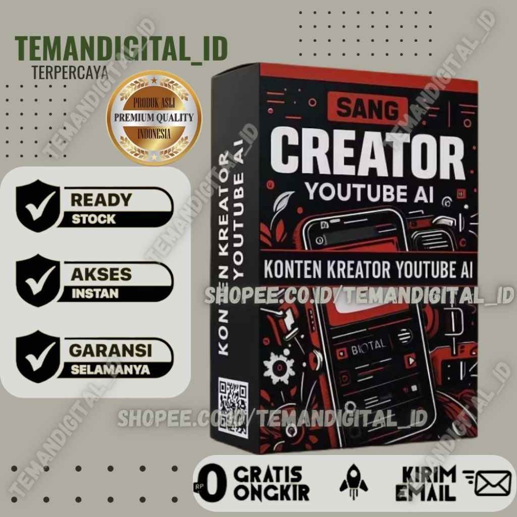 KONTEN KREATOR YOUTUBE AI - Melejit dengan Artificial Intelligence Bangun Konten Channel Youtube