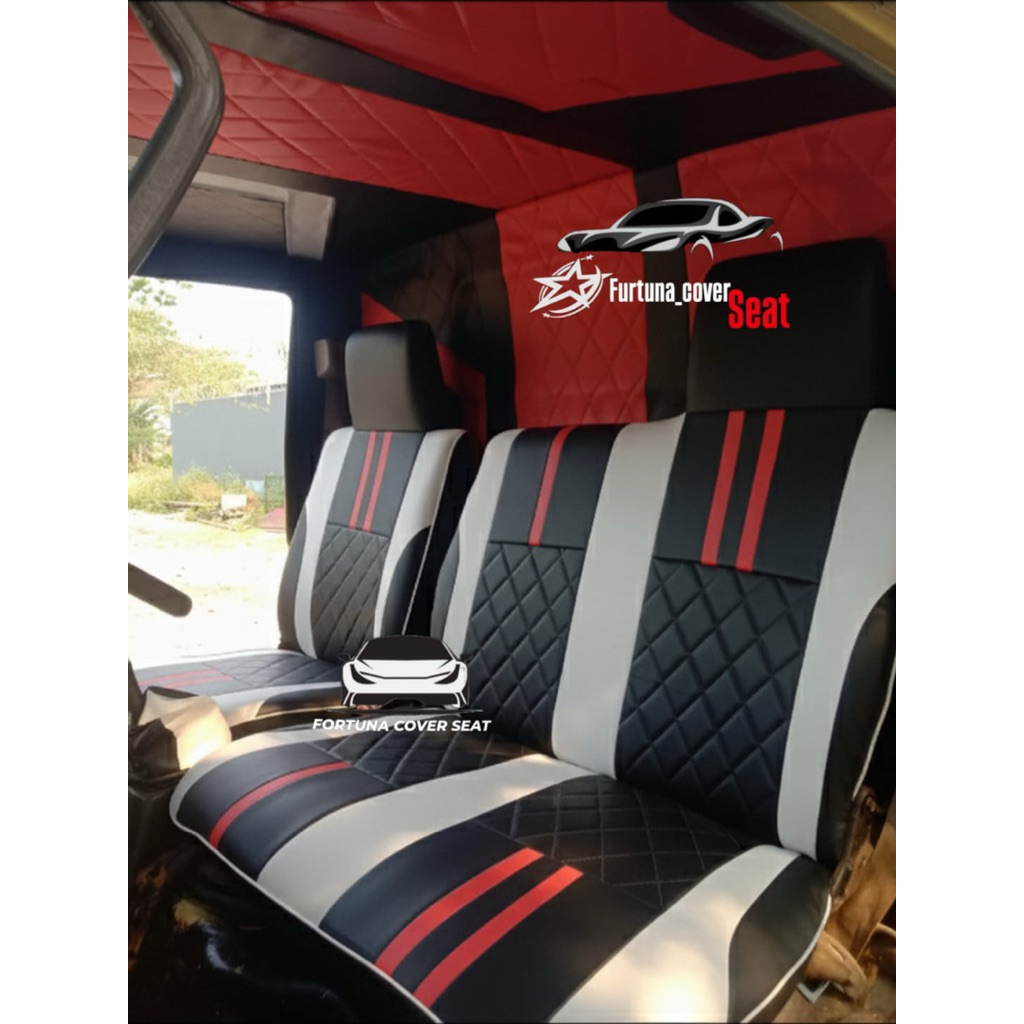 Sarung jok mobil canter ragasa elf dyna hino dutro canter HDL