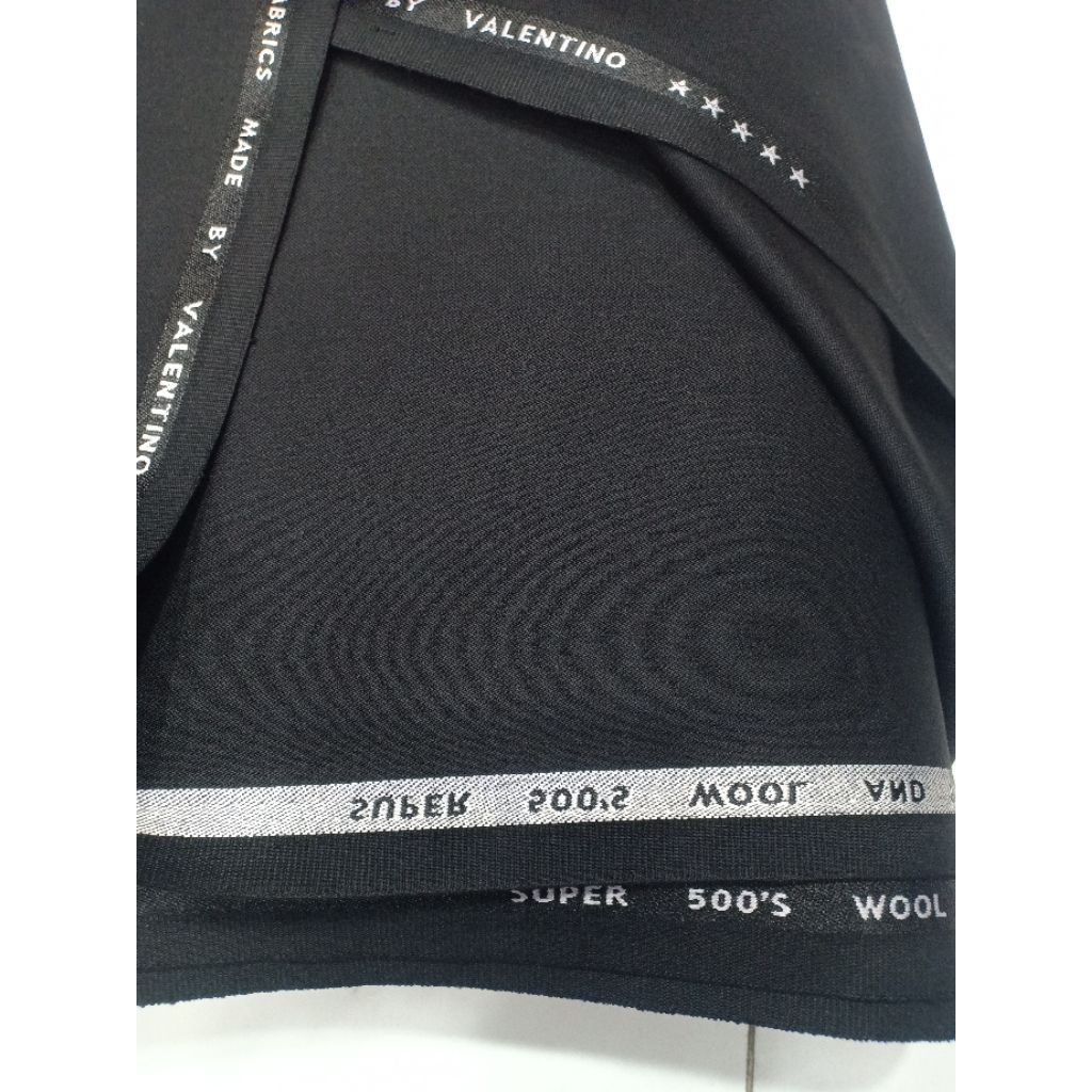 KAIN JAS SUPER ZET BLACK/KAIN JAS SEMI WOOL HITAM PEKAT/KAIN JAS IMPORT/KAIN JAS /CELANA PREMIUM