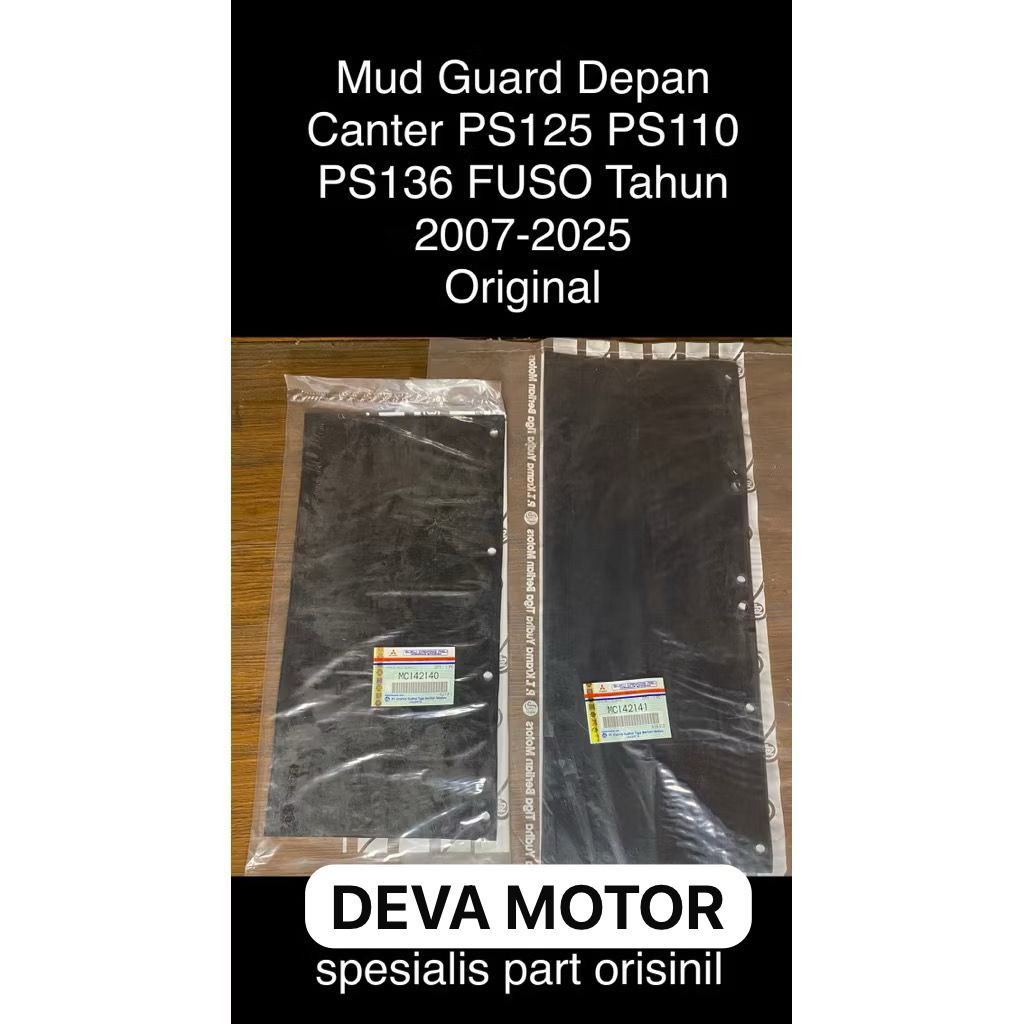 Mud Guard Karpet Lumpur ebel ebel depan Canter PS125 PS110 PS136 Tahun 2007-2026 MC142140 MC142141 O