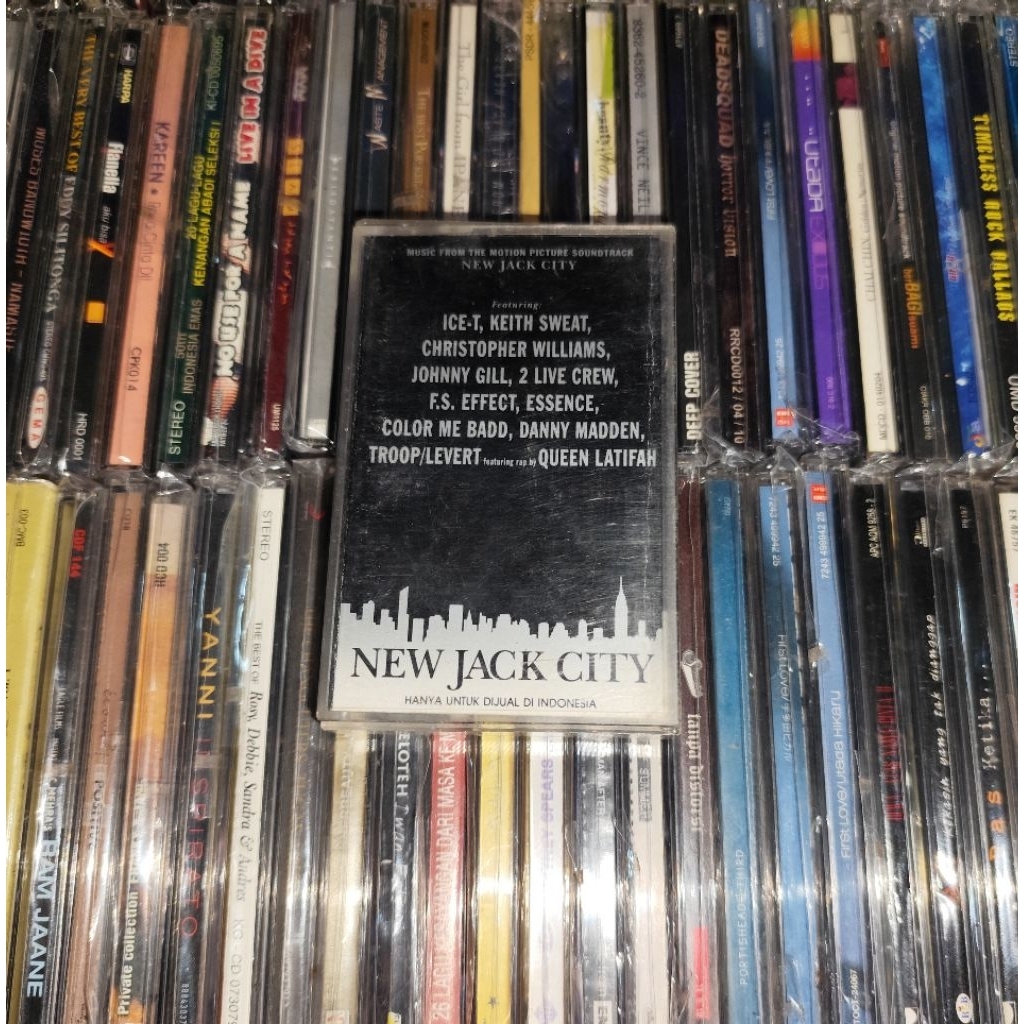 Kaset Soundtrack New Jack City - Ice T, Keith Swath, Christopher Williams, Johnny Gill, 2 Live Crew,