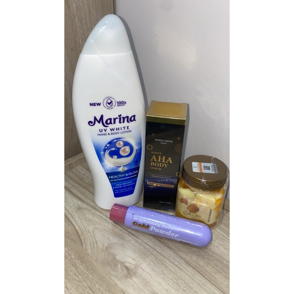 Handbody racikan 100 ml dari bahan bpom mencerahkan, memutihkan, melembabkan, marina body lotion, se