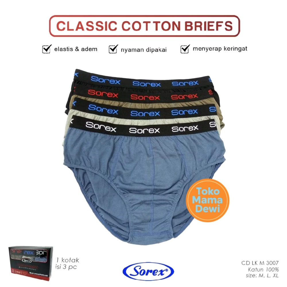 Cd Pria Sorex Sport M 3007 Karet Boxer | Celana Dalam Pria Dewasa Sorex