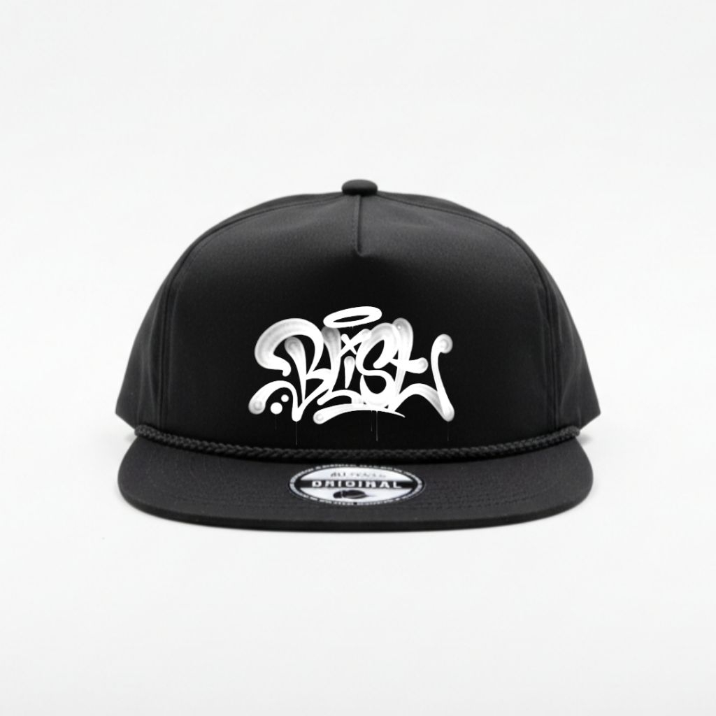 Topi ropeheat Snapback vintage warna hitam logo graffiti/ topi keren/topi unisex/topi Snapback